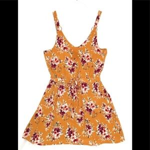 Derek Heart Ochre Floral Tank Top Dress Size XL